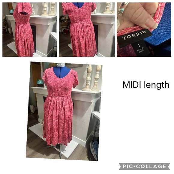 Torrid pick floral midi dress - Picture 1 of 1